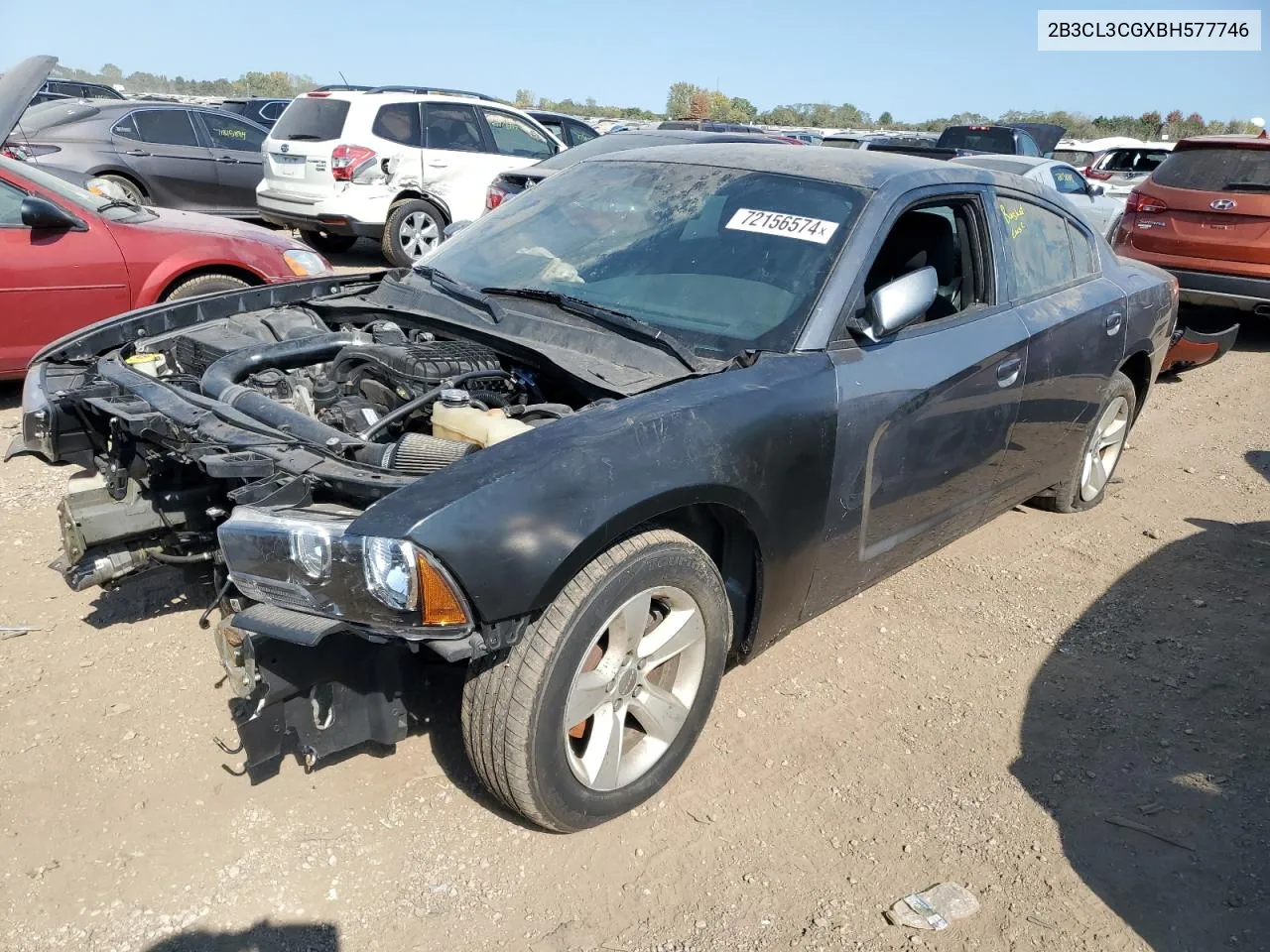 2011 Dodge Charger VIN: 2B3CL3CGXBH577746 Lot: 72156574