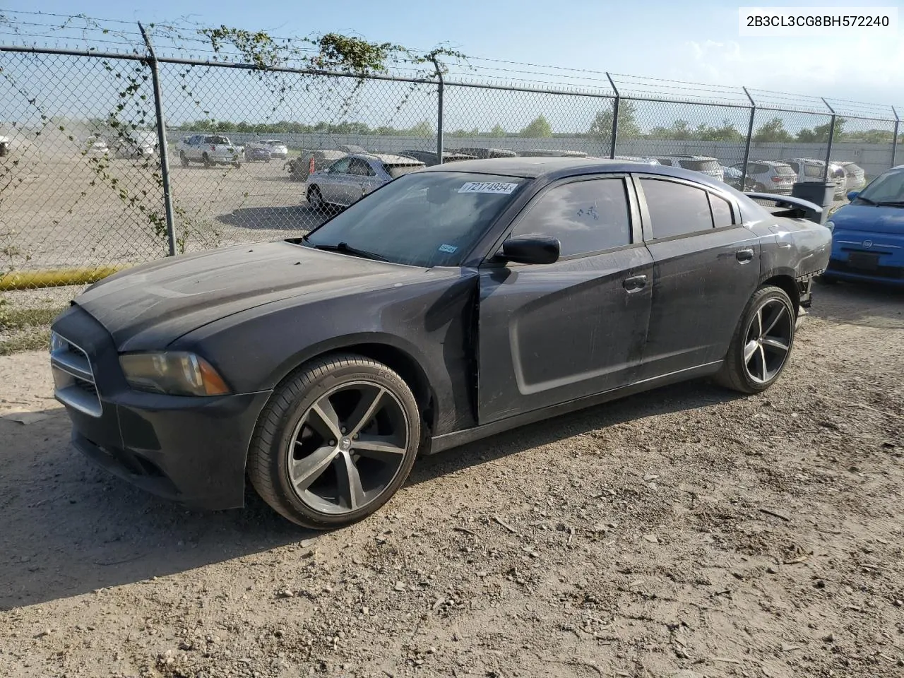 2B3CL3CG8BH572240 2011 Dodge Charger