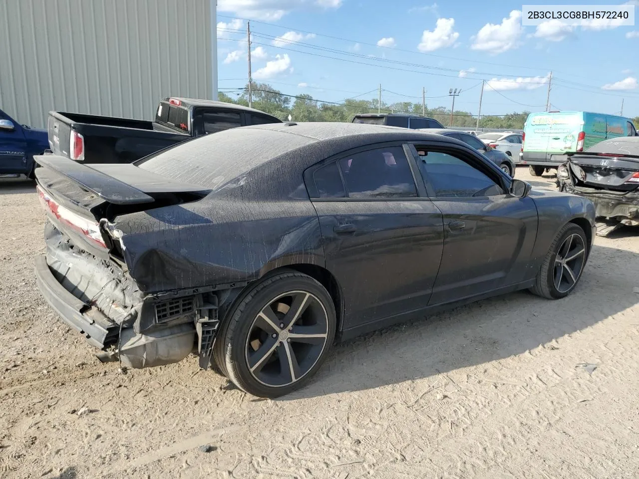 2011 Dodge Charger VIN: 2B3CL3CG8BH572240 Lot: 72174954