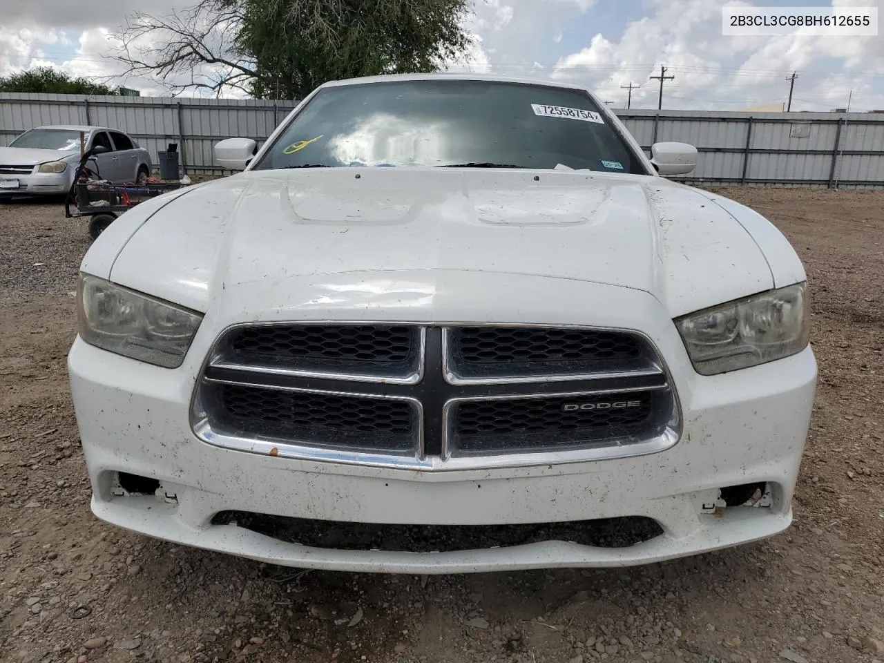 2011 Dodge Charger VIN: 2B3CL3CG8BH612655 Lot: 72558754