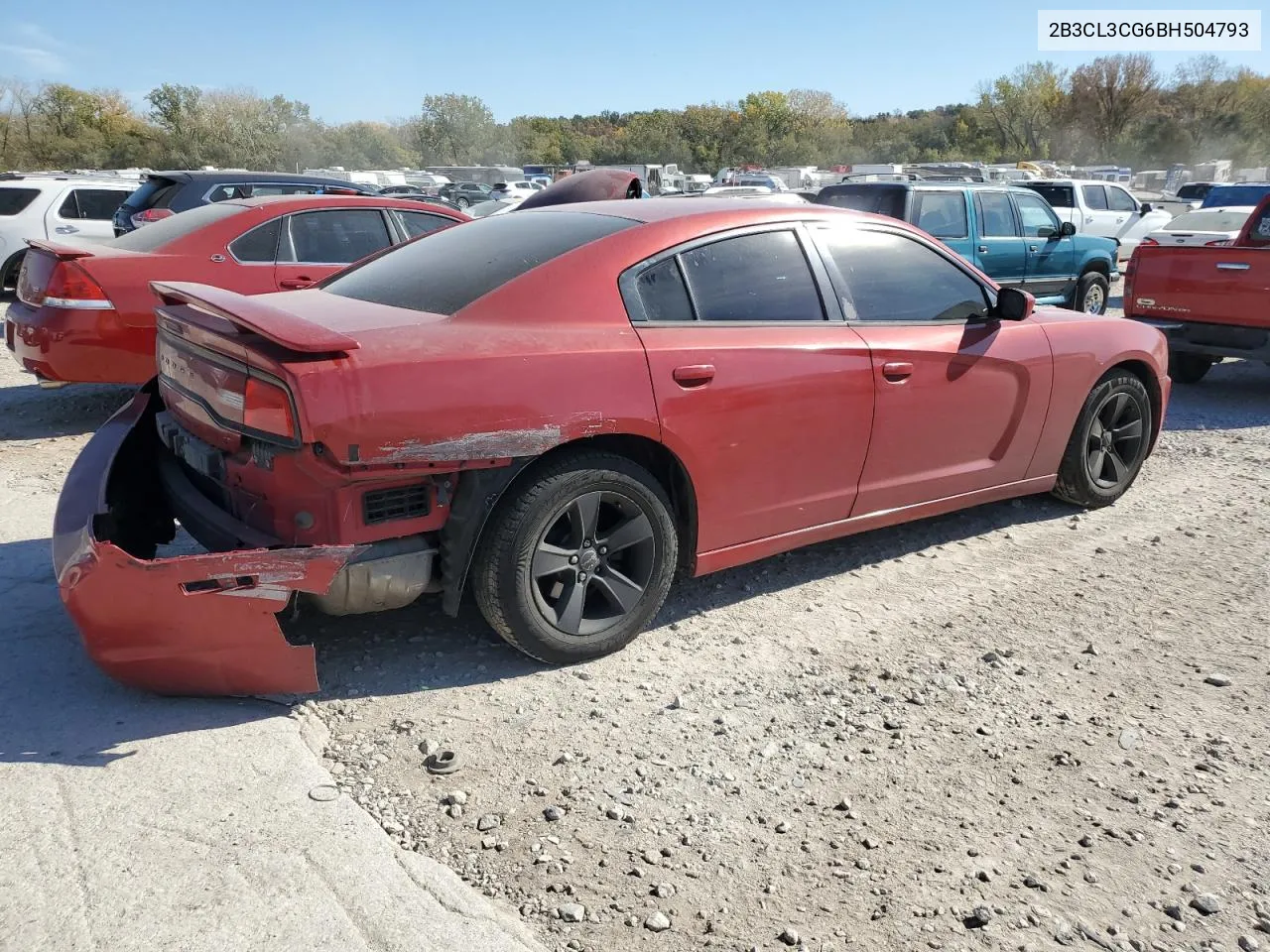 2011 Dodge Charger VIN: 2B3CL3CG6BH504793 Lot: 77091254