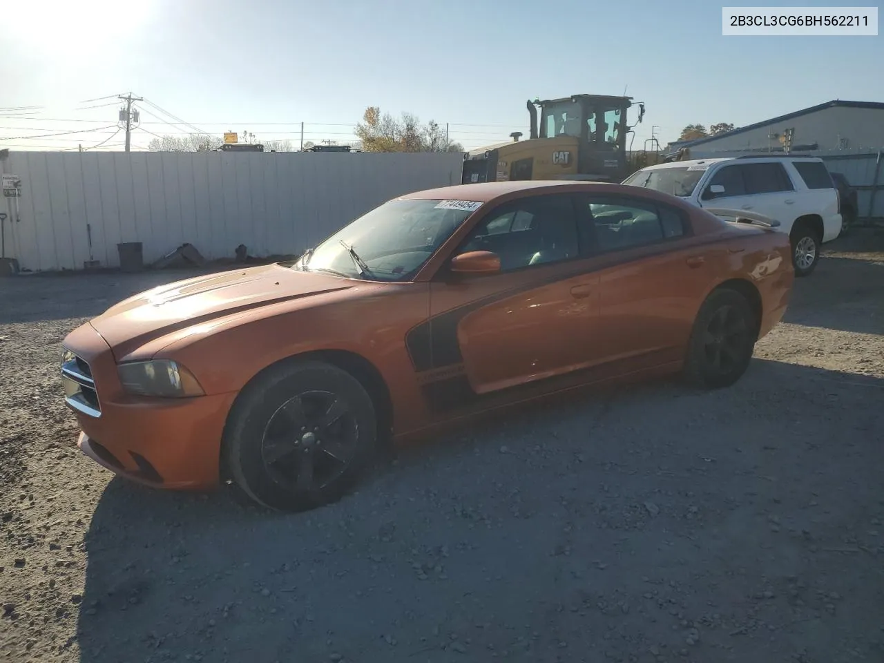 2011 Dodge Charger VIN: 2B3CL3CG6BH562211 Lot: 77449454