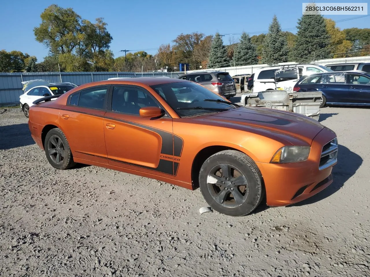 2011 Dodge Charger VIN: 2B3CL3CG6BH562211 Lot: 77449454