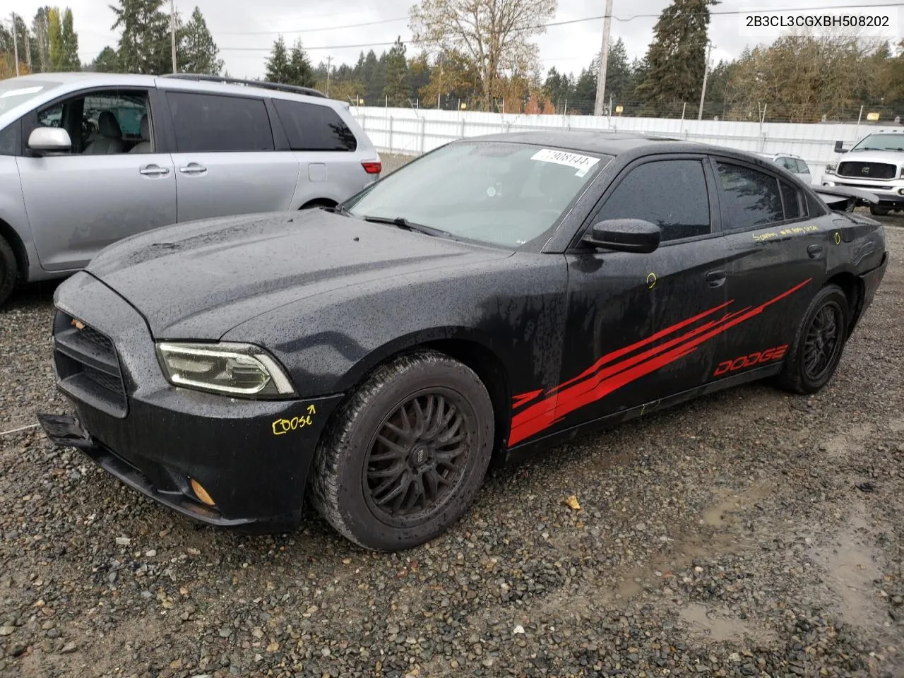 2011 Dodge Charger VIN: 2B3CL3CGXBH508202 Lot: 77908144