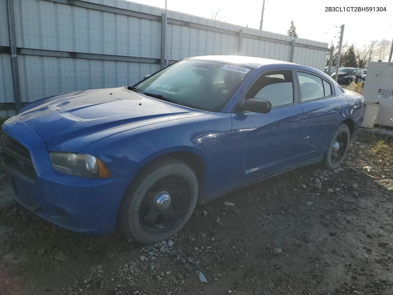 2011 Dodge Charger Police VIN: 2B3CL1CT2BH591304 Lot: 79553804