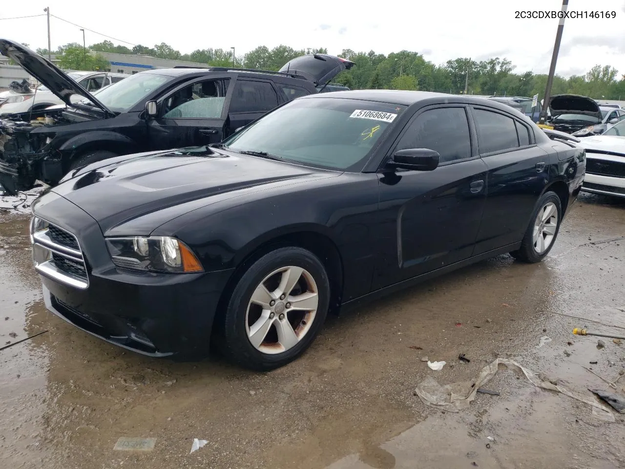 2012 Dodge Charger Se VIN: 2C3CDXBGXCH146169 Lot: 51068684