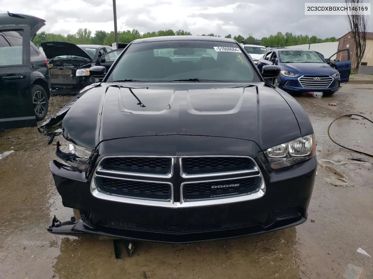 2012 Dodge Charger Se VIN: 2C3CDXBGXCH146169 Lot: 51068684