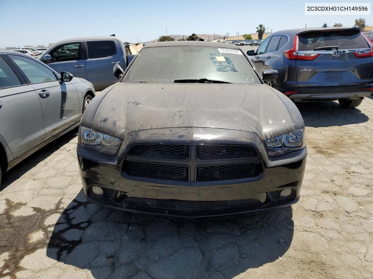 2012 Dodge Charger Sxt VIN: 2C3CDXHG1CH149596 Lot: 55484934