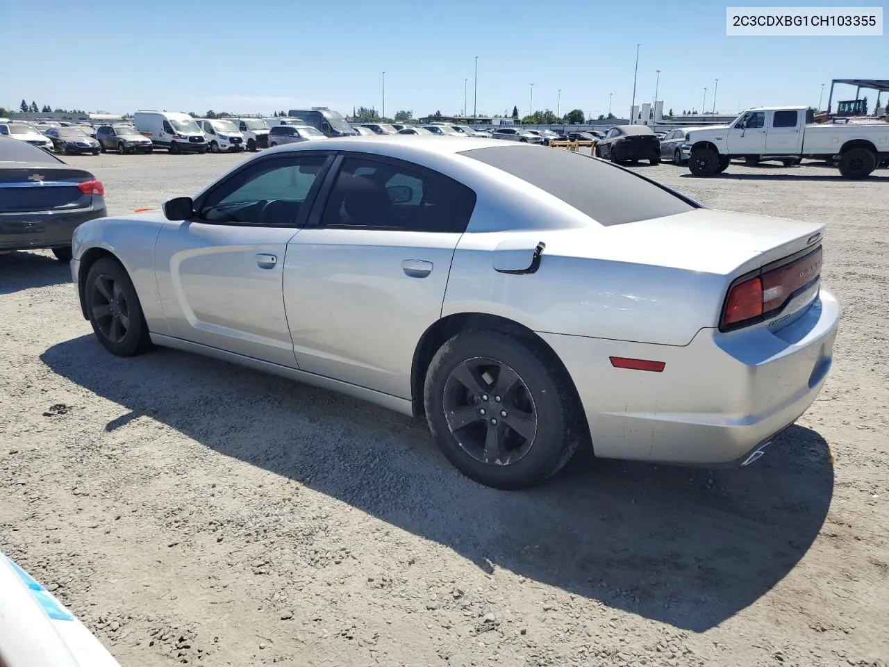 2012 Dodge Charger Se VIN: 2C3CDXBG1CH103355 Lot: 61432024