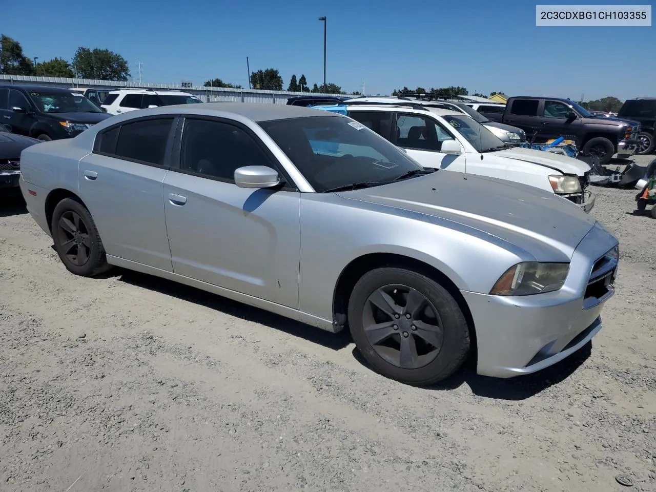 2012 Dodge Charger Se VIN: 2C3CDXBG1CH103355 Lot: 61432024