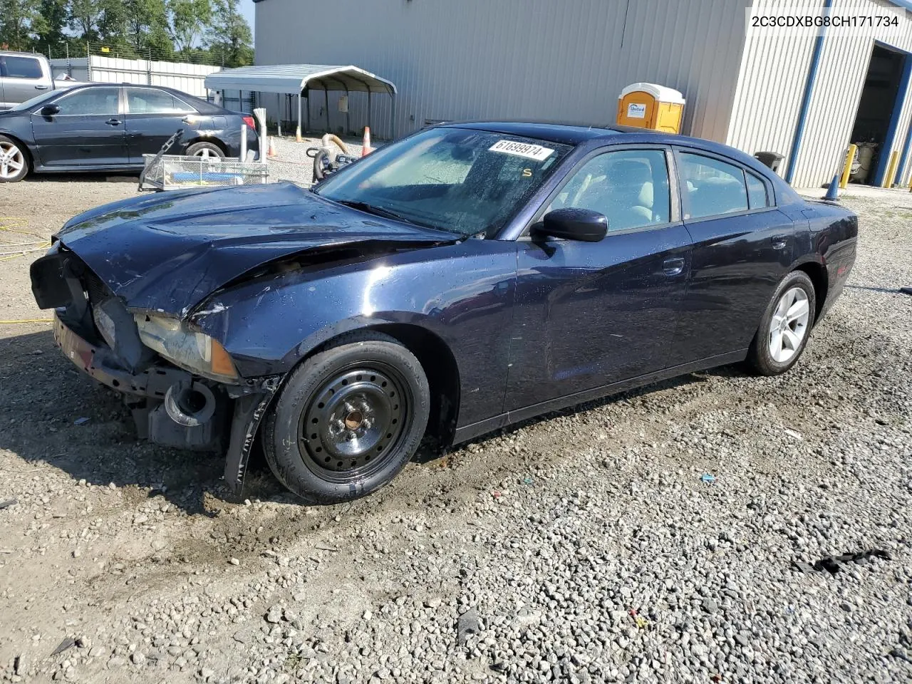 2012 Dodge Charger Se VIN: 2C3CDXBG8CH171734 Lot: 61699974