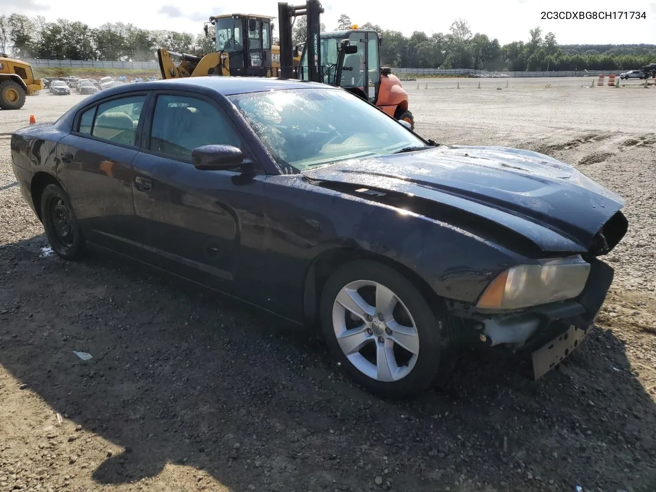 2012 Dodge Charger Se VIN: 2C3CDXBG8CH171734 Lot: 61699974