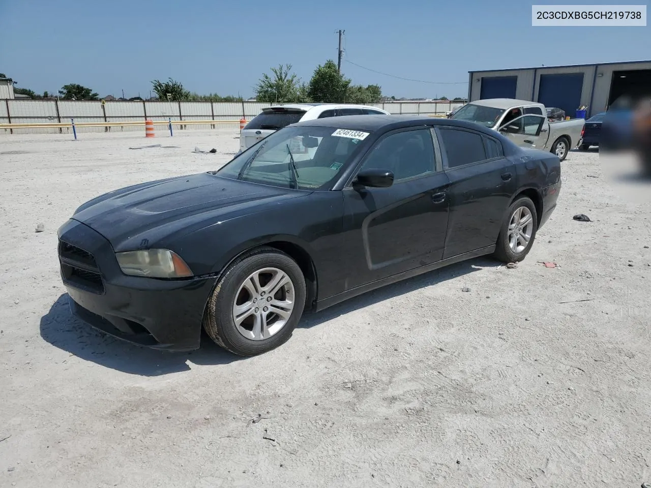 2012 Dodge Charger Se VIN: 2C3CDXBG5CH219738 Lot: 62461334