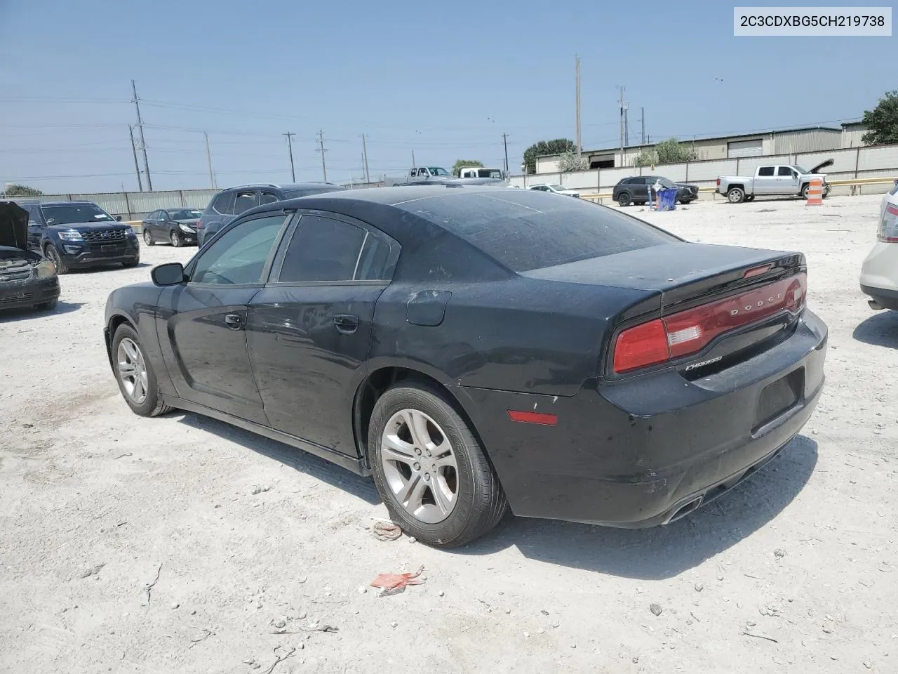 2012 Dodge Charger Se VIN: 2C3CDXBG5CH219738 Lot: 62461334