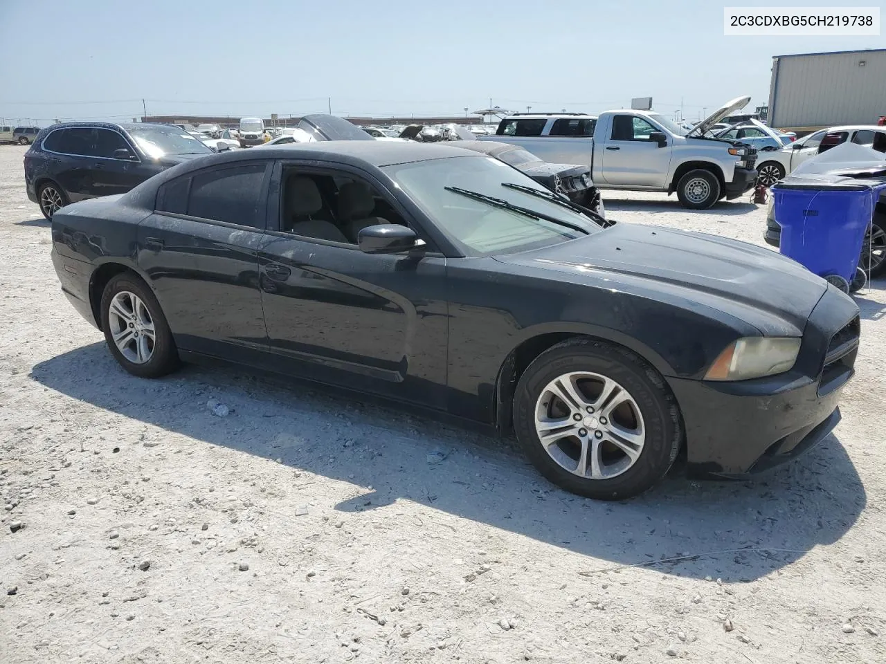 2012 Dodge Charger Se VIN: 2C3CDXBG5CH219738 Lot: 62461334