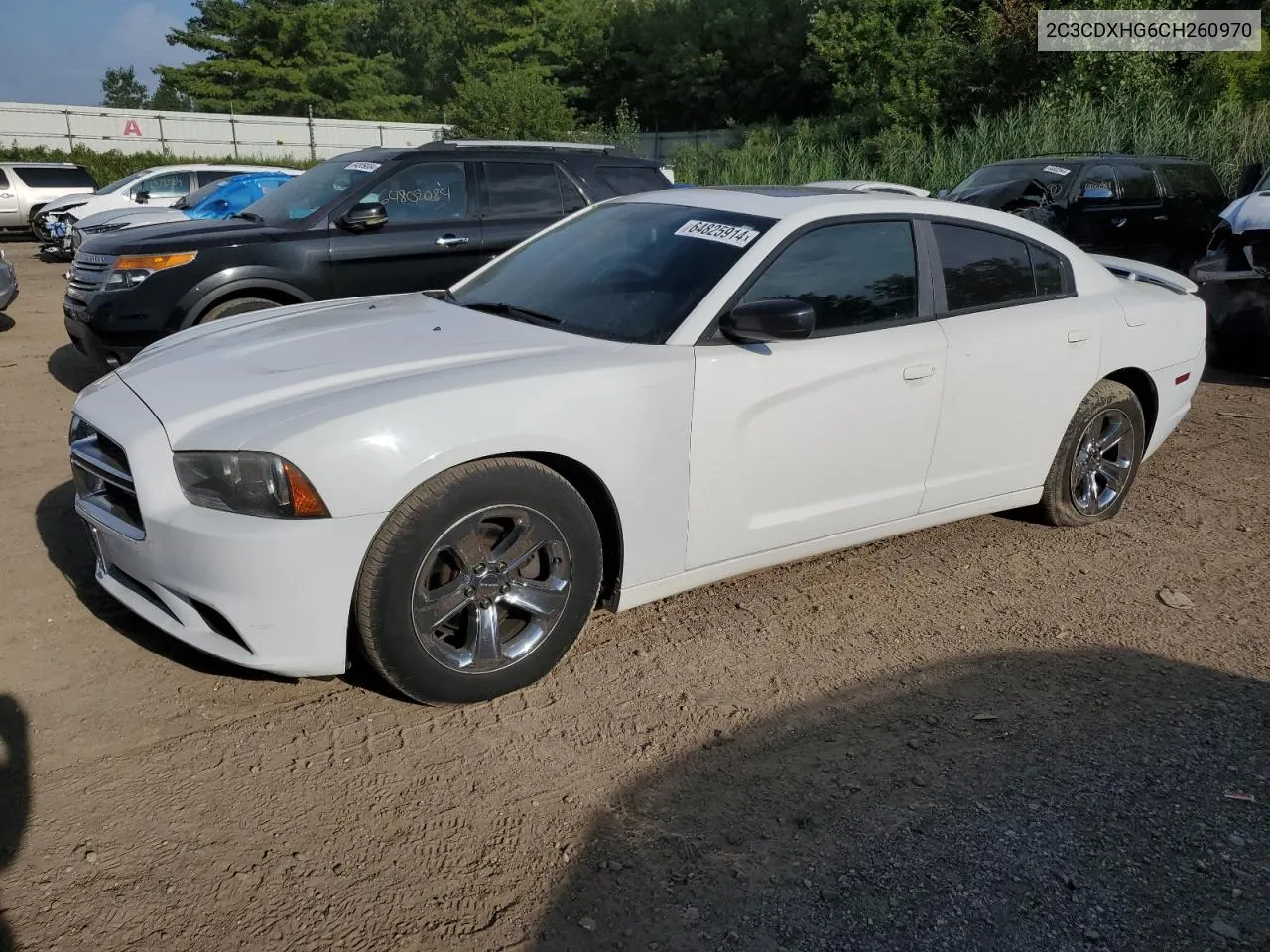 2012 Dodge Charger Sxt VIN: 2C3CDXHG6CH260970 Lot: 64825914