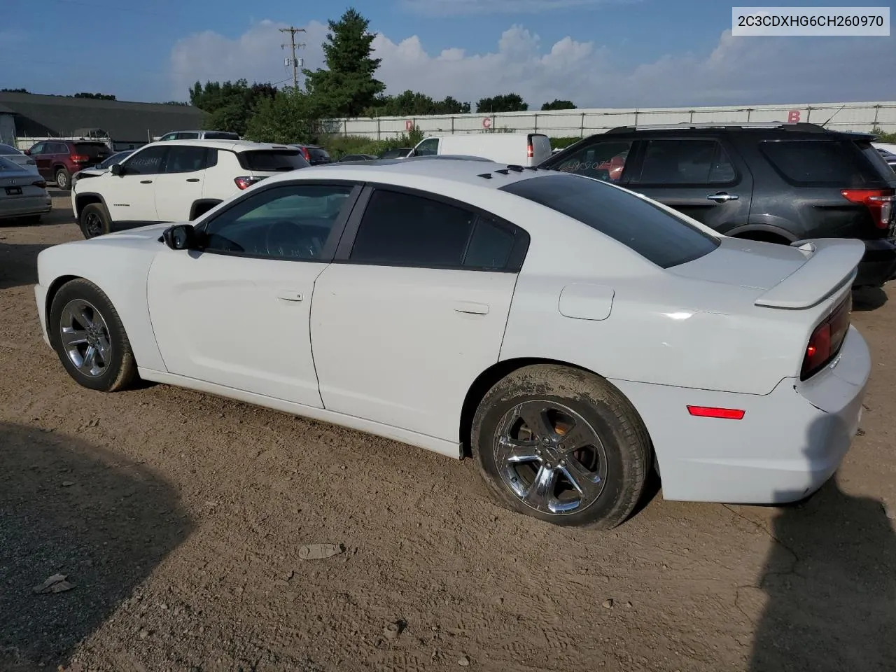 2012 Dodge Charger Sxt VIN: 2C3CDXHG6CH260970 Lot: 64825914