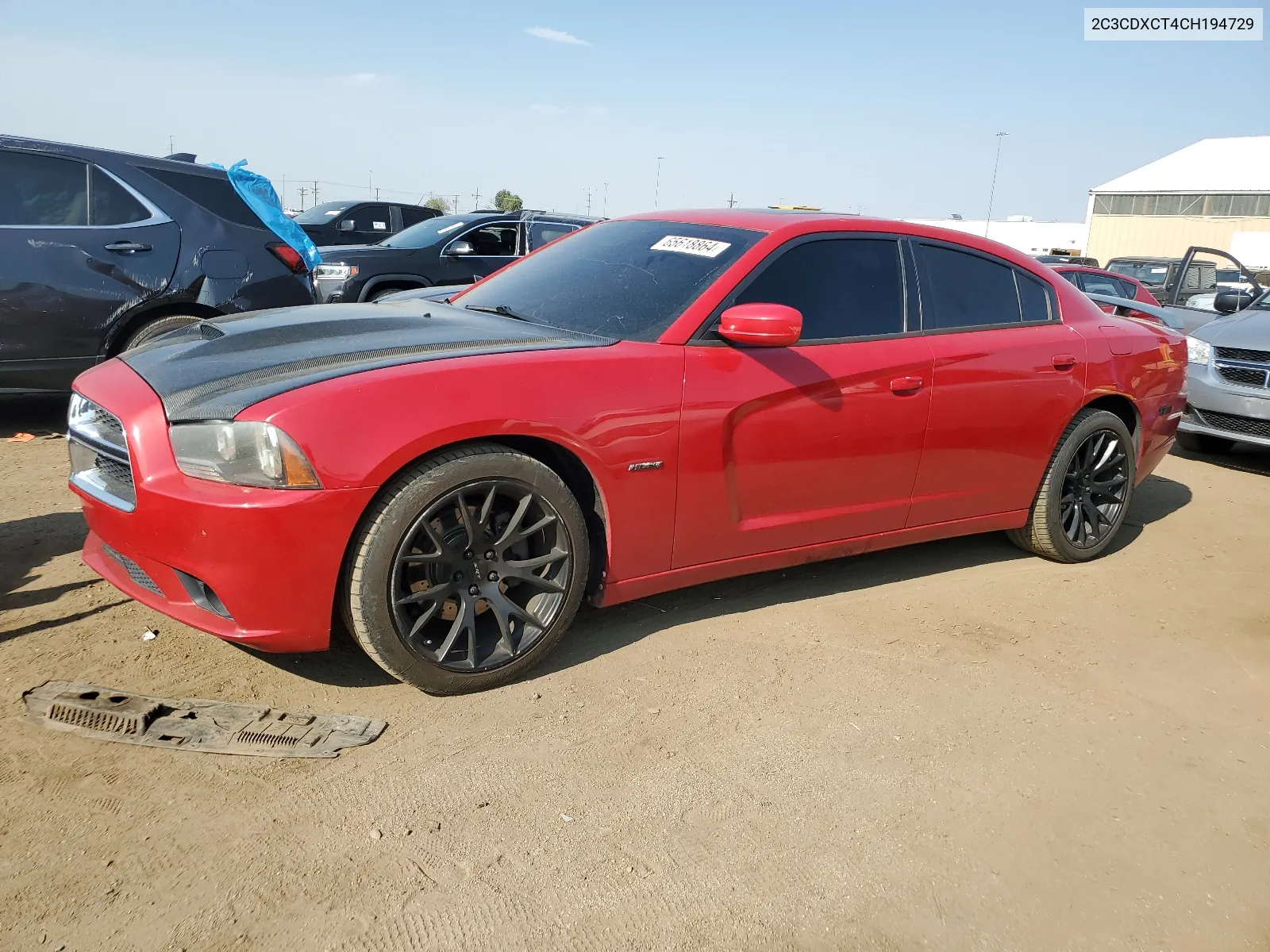 2012 Dodge Charger R/T VIN: 2C3CDXCT4CH194729 Lot: 65618864