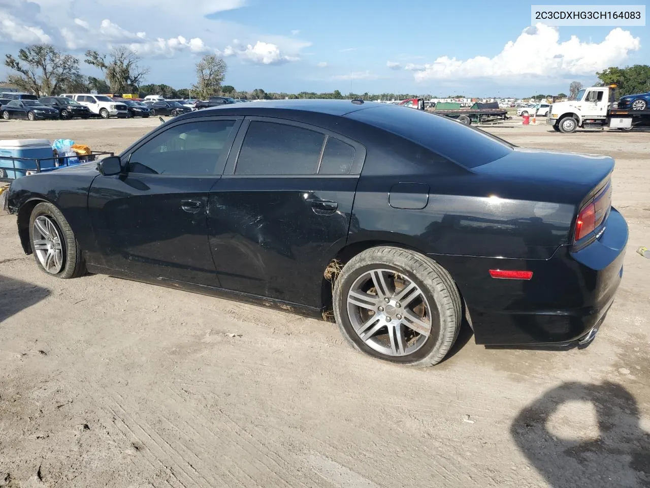 2012 Dodge Charger Sxt VIN: 2C3CDXHG3CH164083 Lot: 67129024