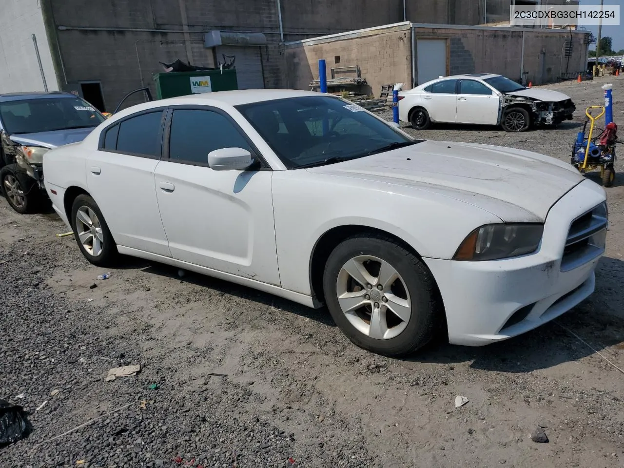 2012 Dodge Charger Se VIN: 2C3CDXBG3CH142254 Lot: 68763974