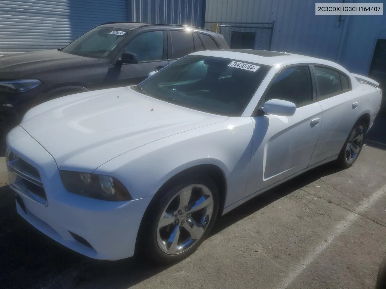 2C3CDXHG3CH164407 2012 Dodge Charger Sxt