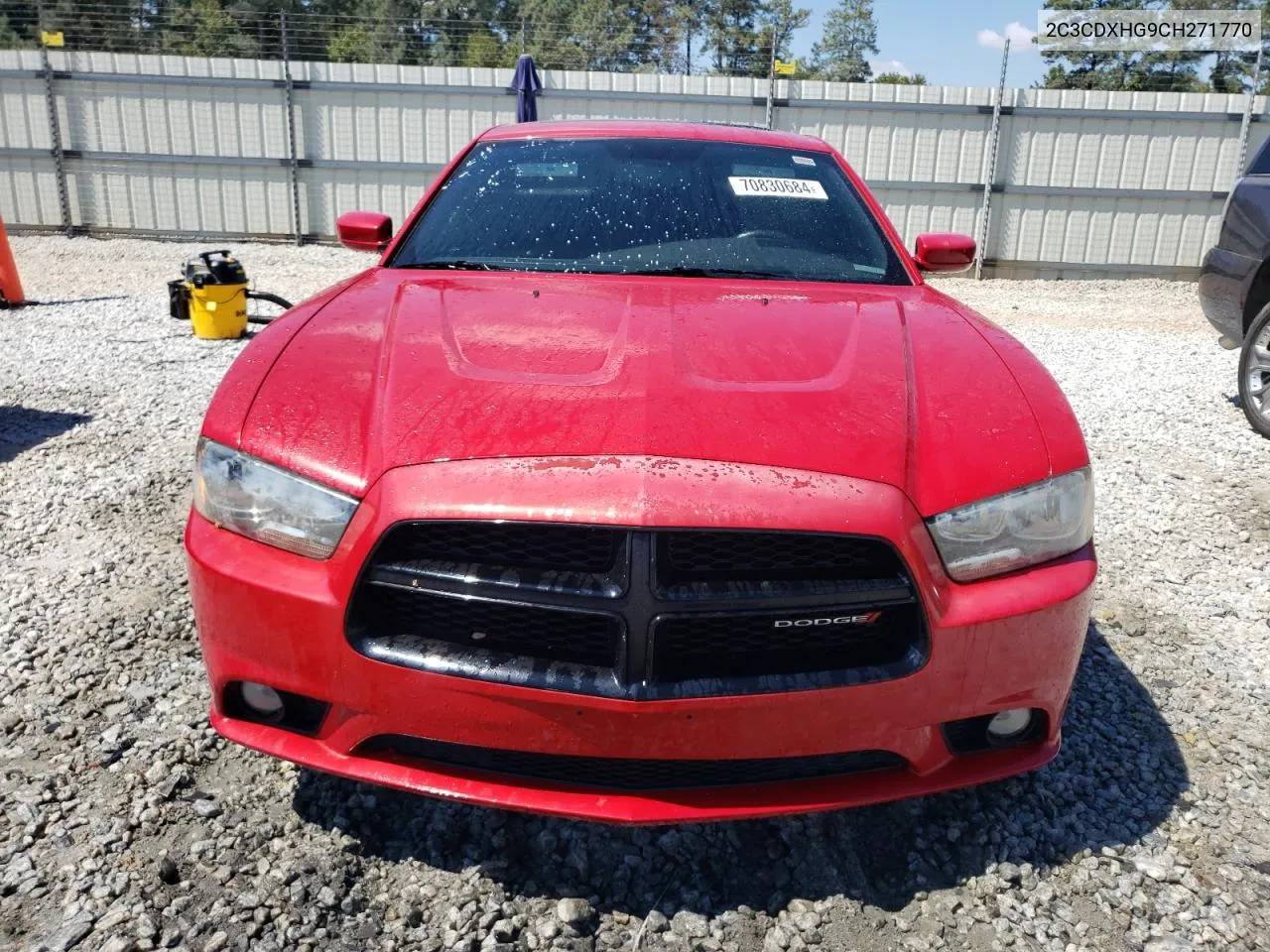 2012 Dodge Charger Sxt VIN: 2C3CDXHG9CH271770 Lot: 70830684