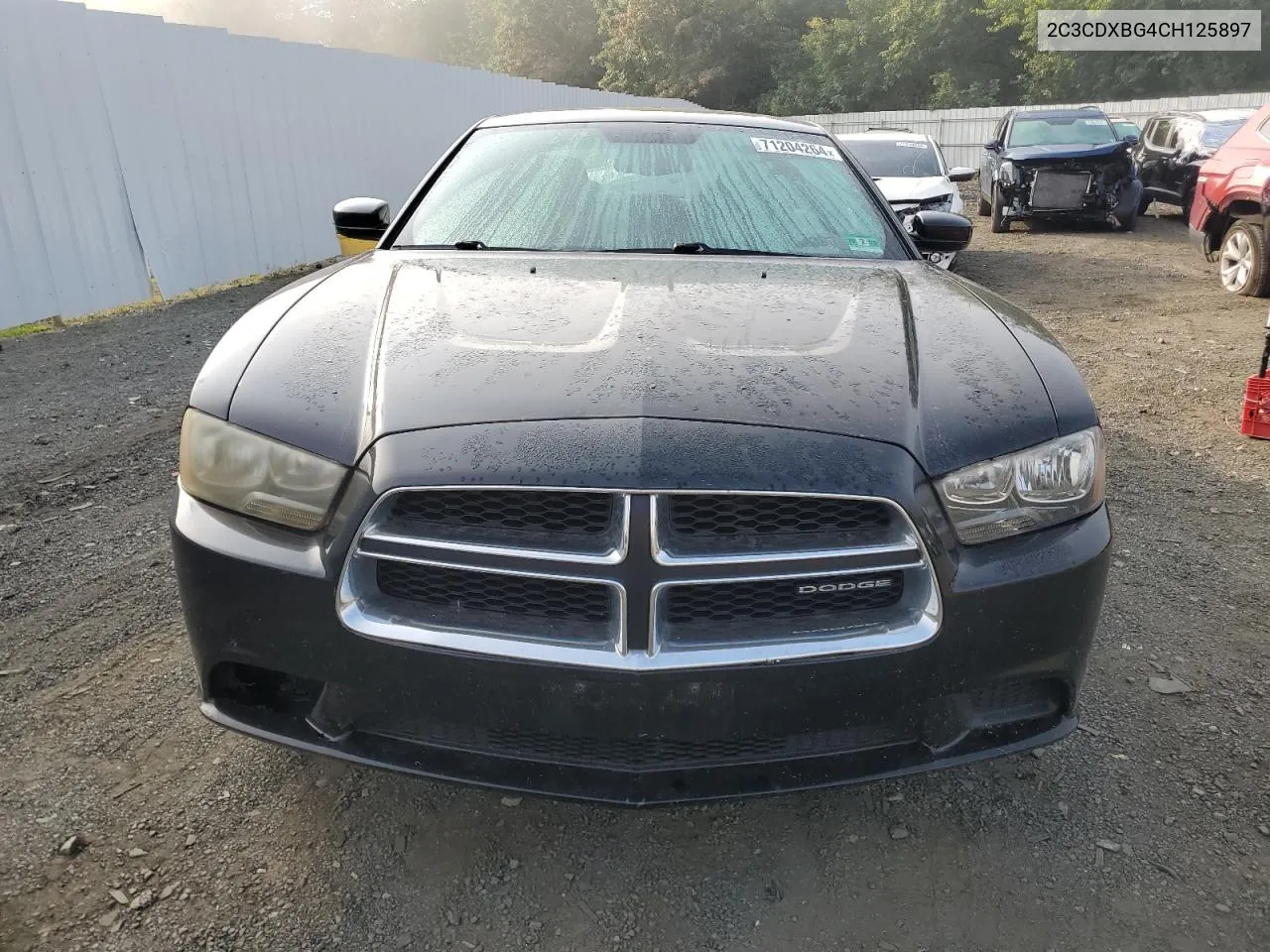 2012 Dodge Charger Se VIN: 2C3CDXBG4CH125897 Lot: 71204264