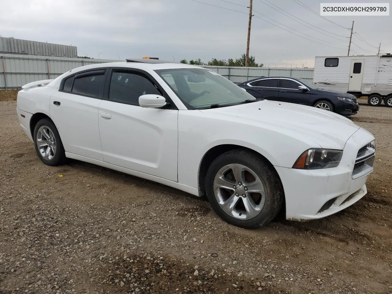 2012 Dodge Charger Sxt VIN: 2C3CDXHG9CH299780 Lot: 71252124