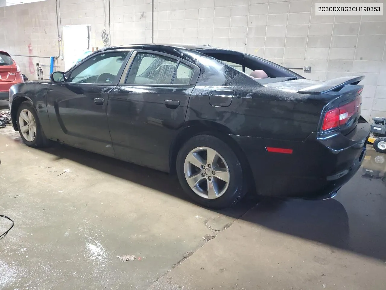 2012 Dodge Charger Se VIN: 2C3CDXBG3CH190353 Lot: 71858324