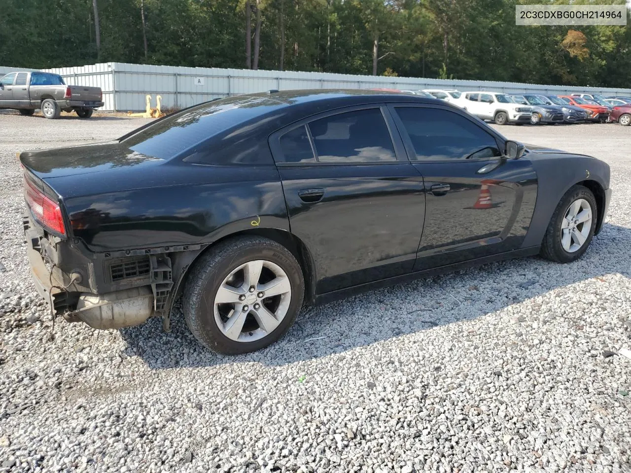 2012 Dodge Charger Se VIN: 2C3CDXBG0CH214964 Lot: 72452254