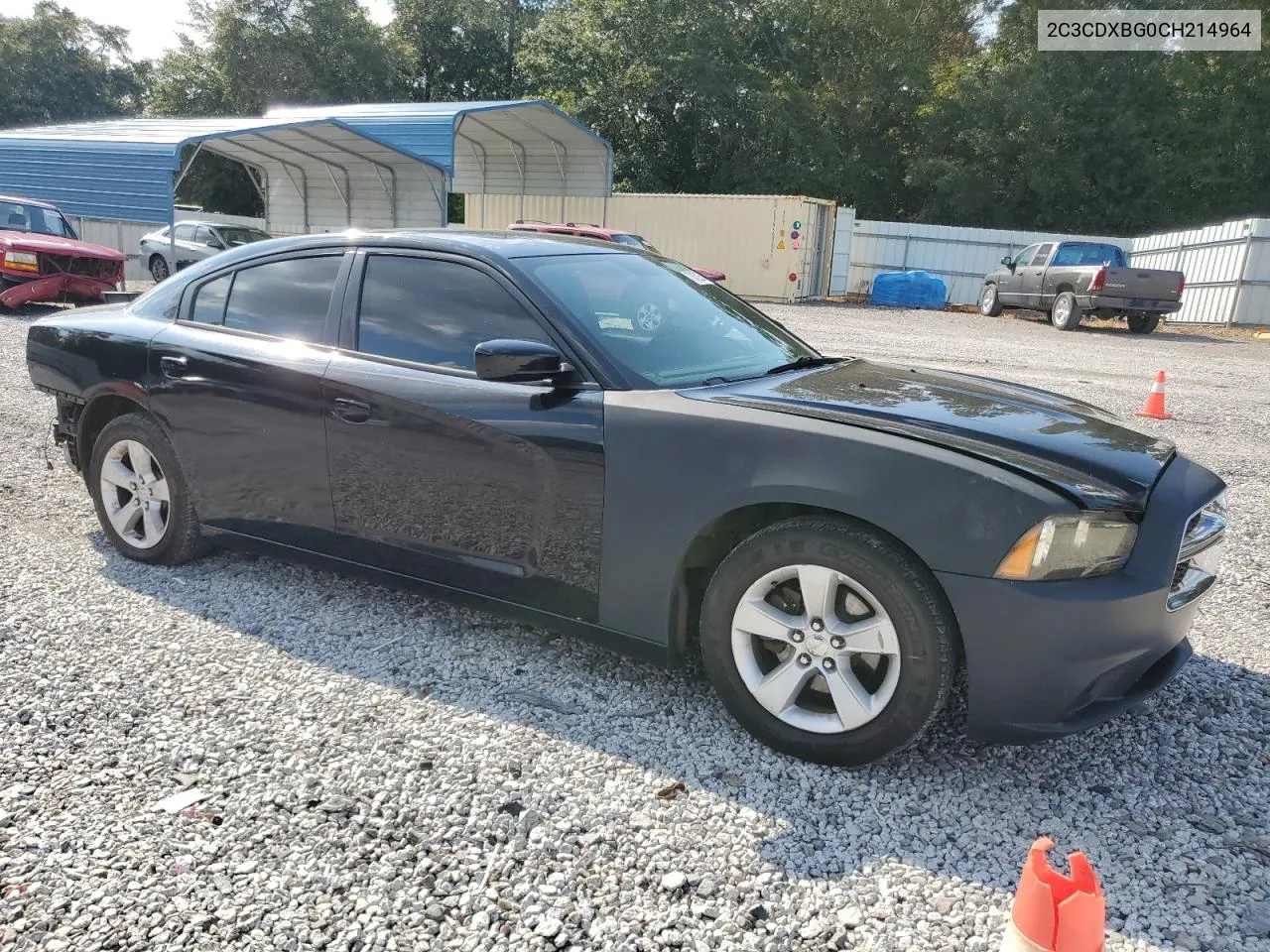 2012 Dodge Charger Se VIN: 2C3CDXBG0CH214964 Lot: 72452254