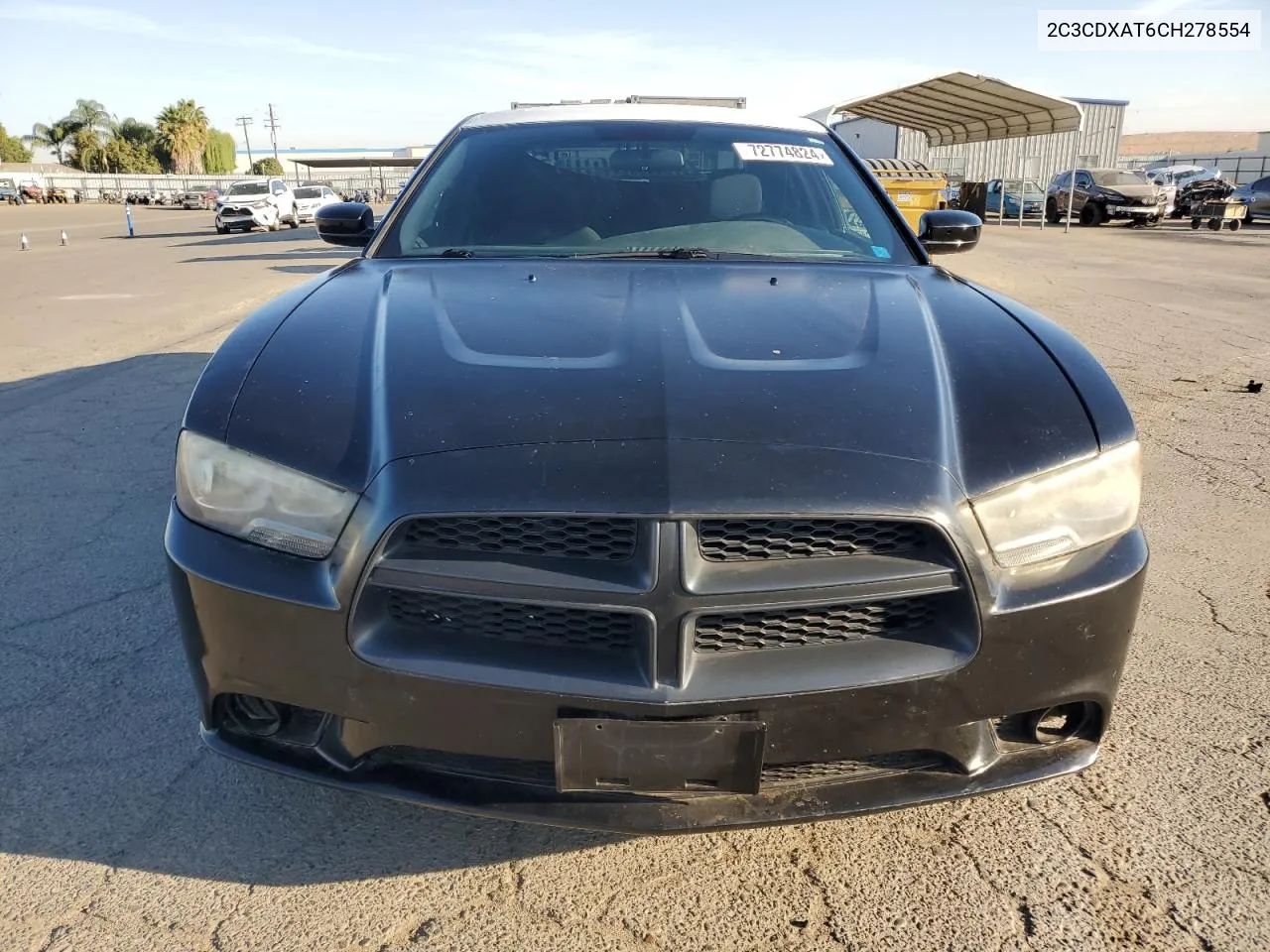 2C3CDXAT6CH278554 2012 Dodge Charger Police