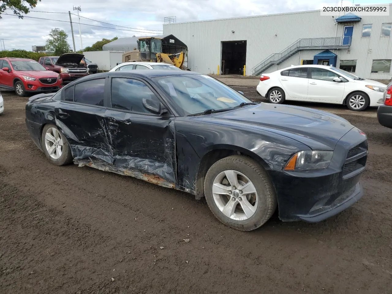 2012 Dodge Charger Se VIN: 2C3CDXBGXCH259992 Lot: 73211764