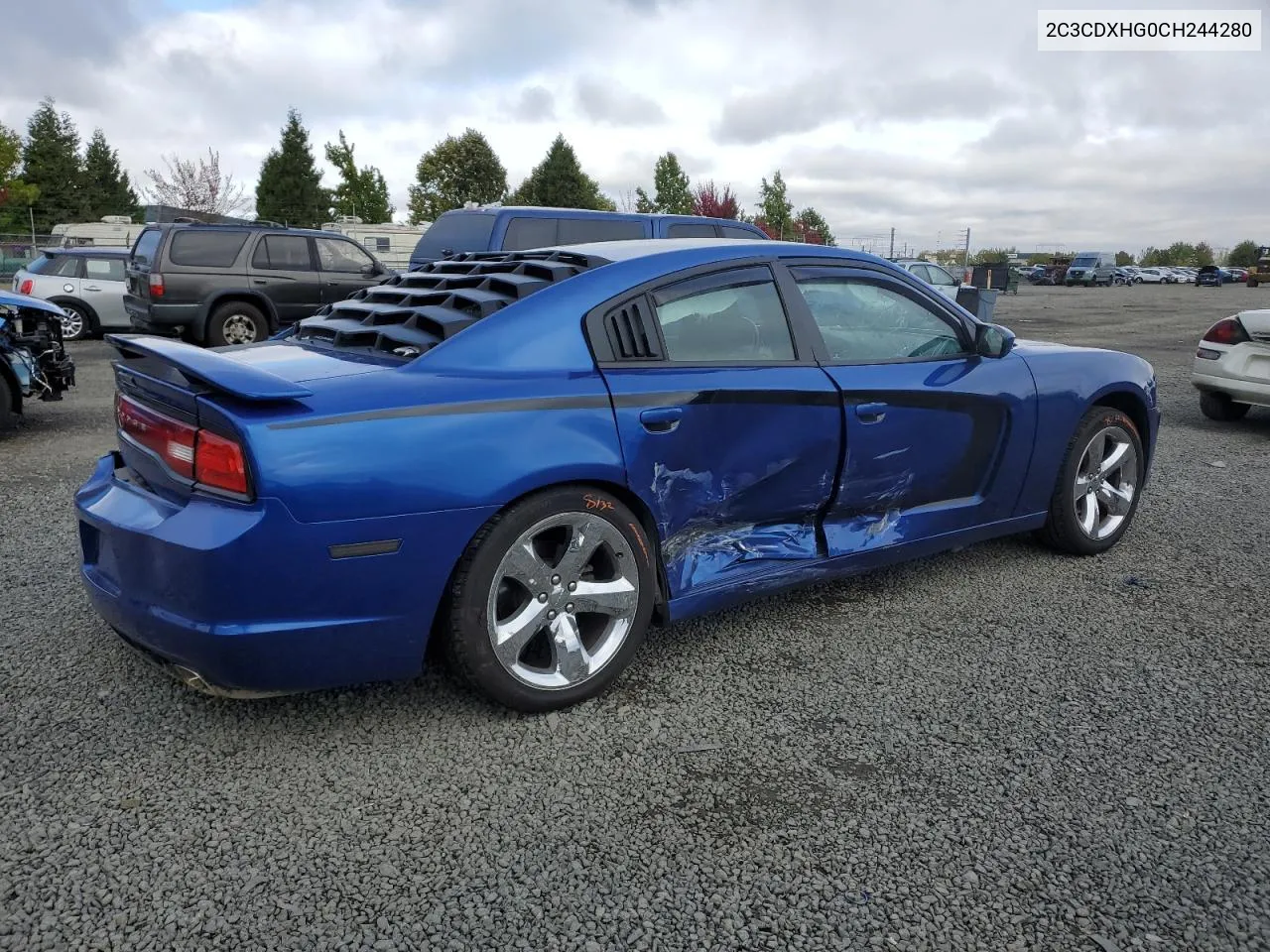 2012 Dodge Charger Sxt VIN: 2C3CDXHG0CH244280 Lot: 73251304