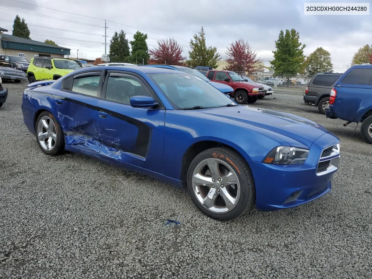 2012 Dodge Charger Sxt VIN: 2C3CDXHG0CH244280 Lot: 73251304