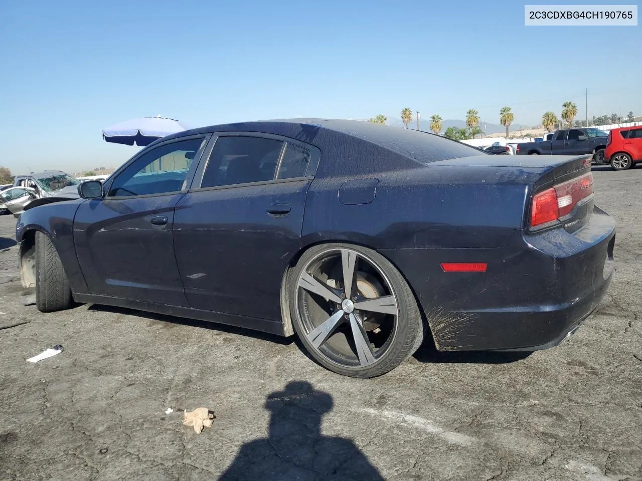 2C3CDXBG4CH190765 2012 Dodge Charger Se