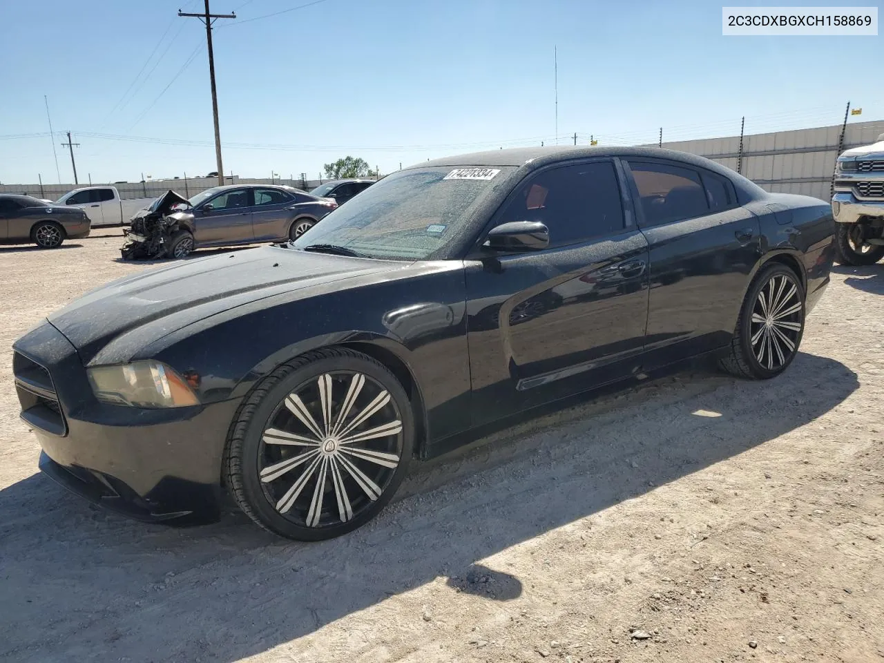 2012 Dodge Charger Se VIN: 2C3CDXBGXCH158869 Lot: 74221334