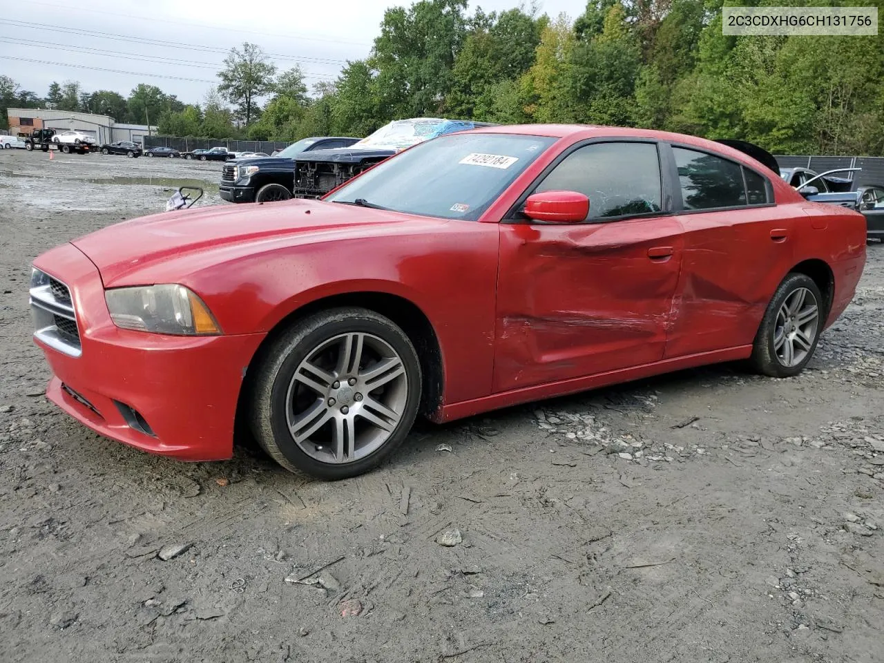 2012 Dodge Charger Sxt VIN: 2C3CDXHG6CH131756 Lot: 74292184