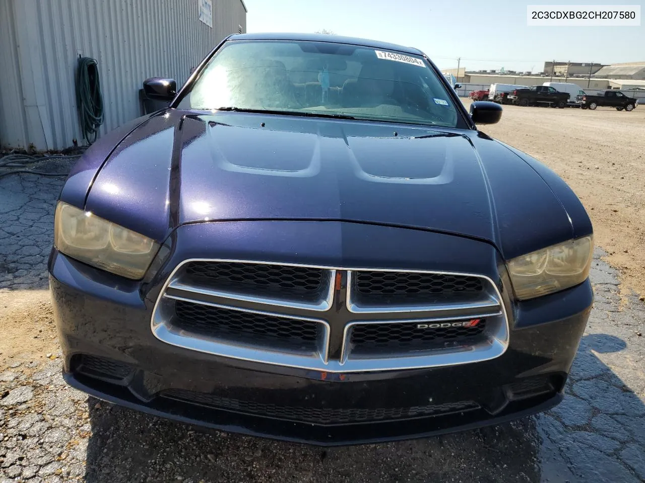 2012 Dodge Charger Se VIN: 2C3CDXBG2CH207580 Lot: 74330804