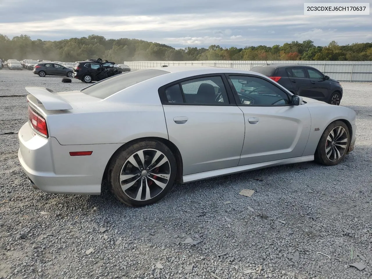 2012 Dodge Charger Srt-8 VIN: 2C3CDXEJ6CH170637 Lot: 75092224