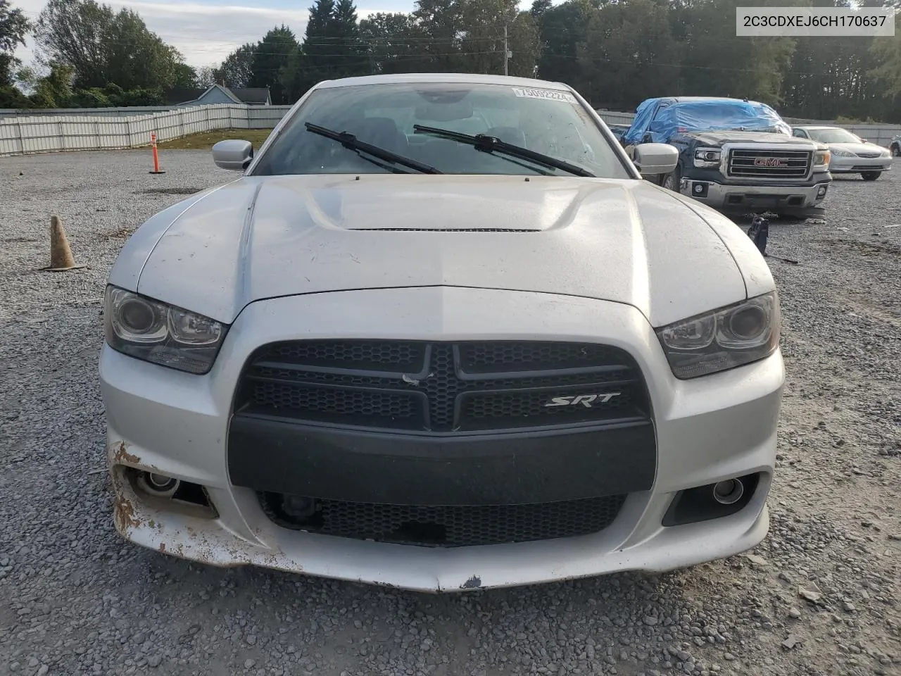 2012 Dodge Charger Srt-8 VIN: 2C3CDXEJ6CH170637 Lot: 75092224