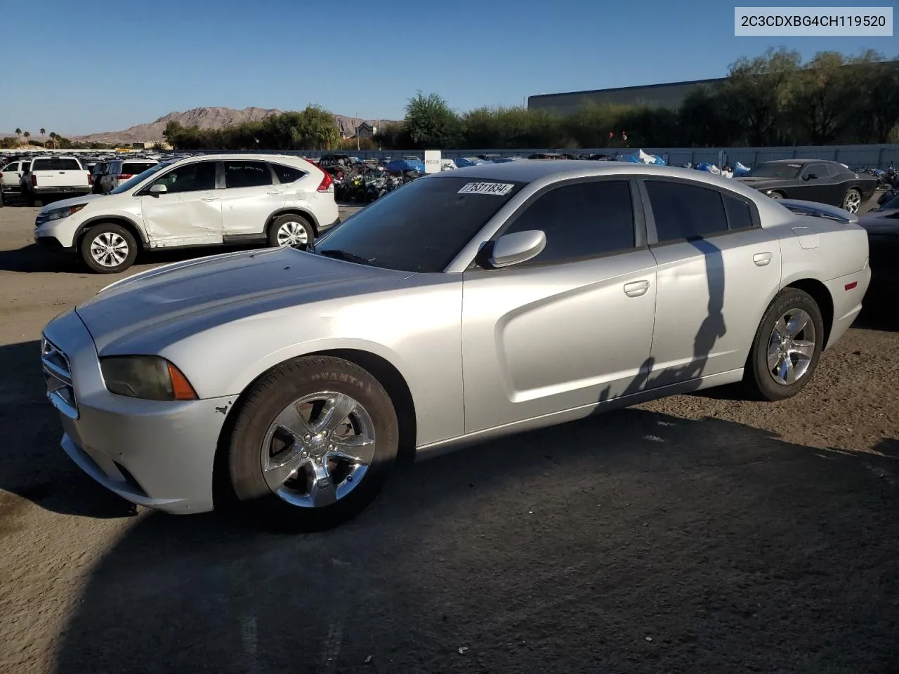 2012 Dodge Charger Se VIN: 2C3CDXBG4CH119520 Lot: 75311834