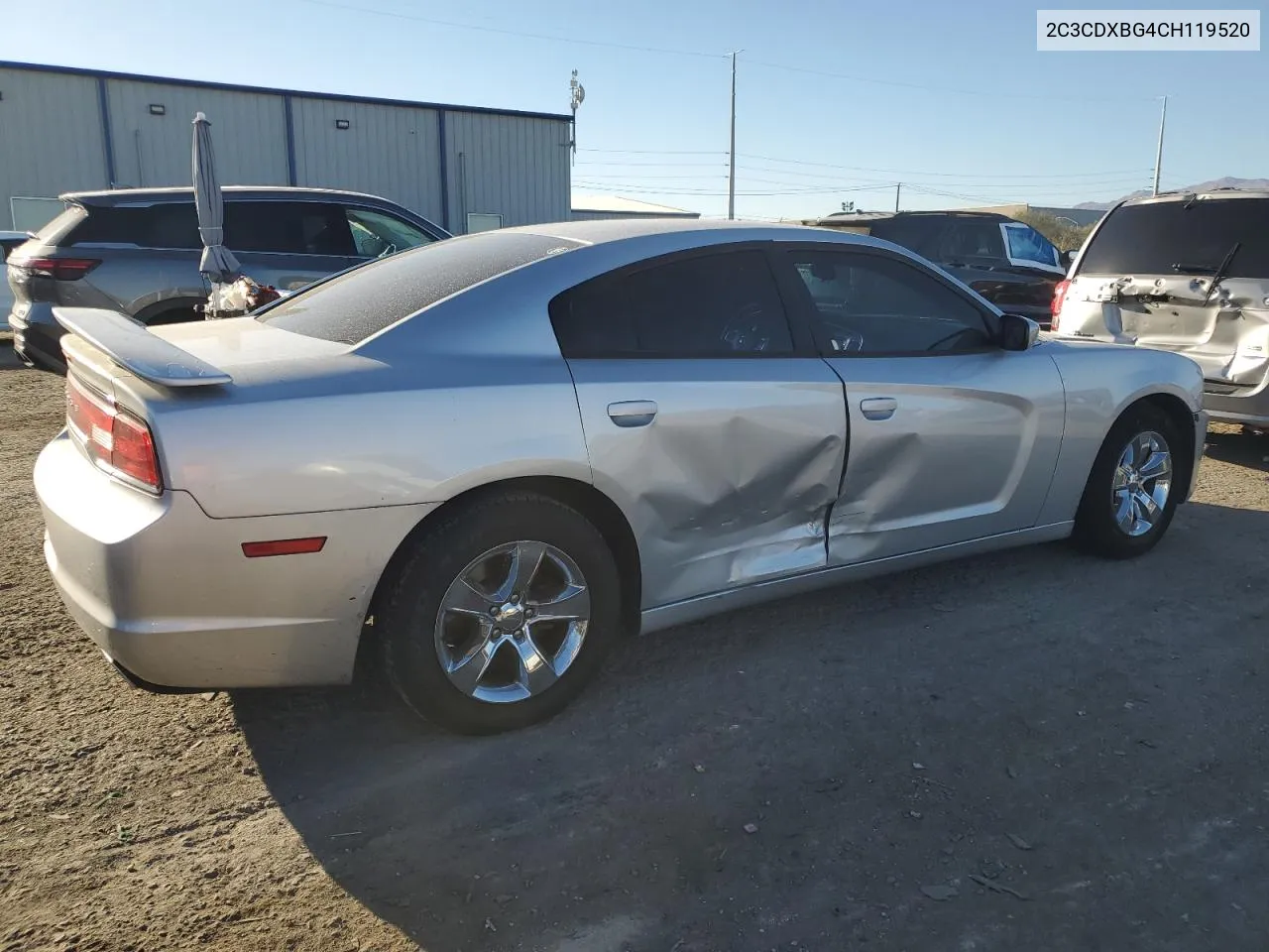 2012 Dodge Charger Se VIN: 2C3CDXBG4CH119520 Lot: 75311834