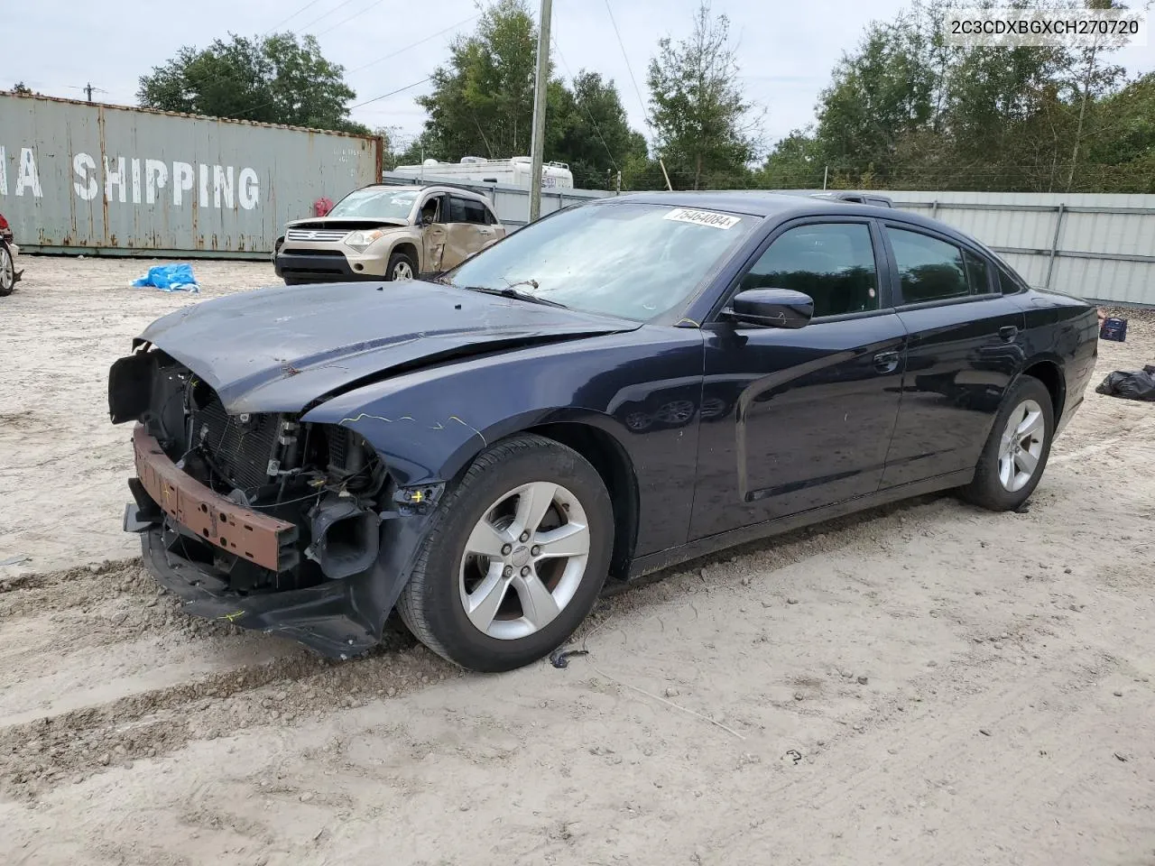 2012 Dodge Charger Se VIN: 2C3CDXBGXCH270720 Lot: 75464084