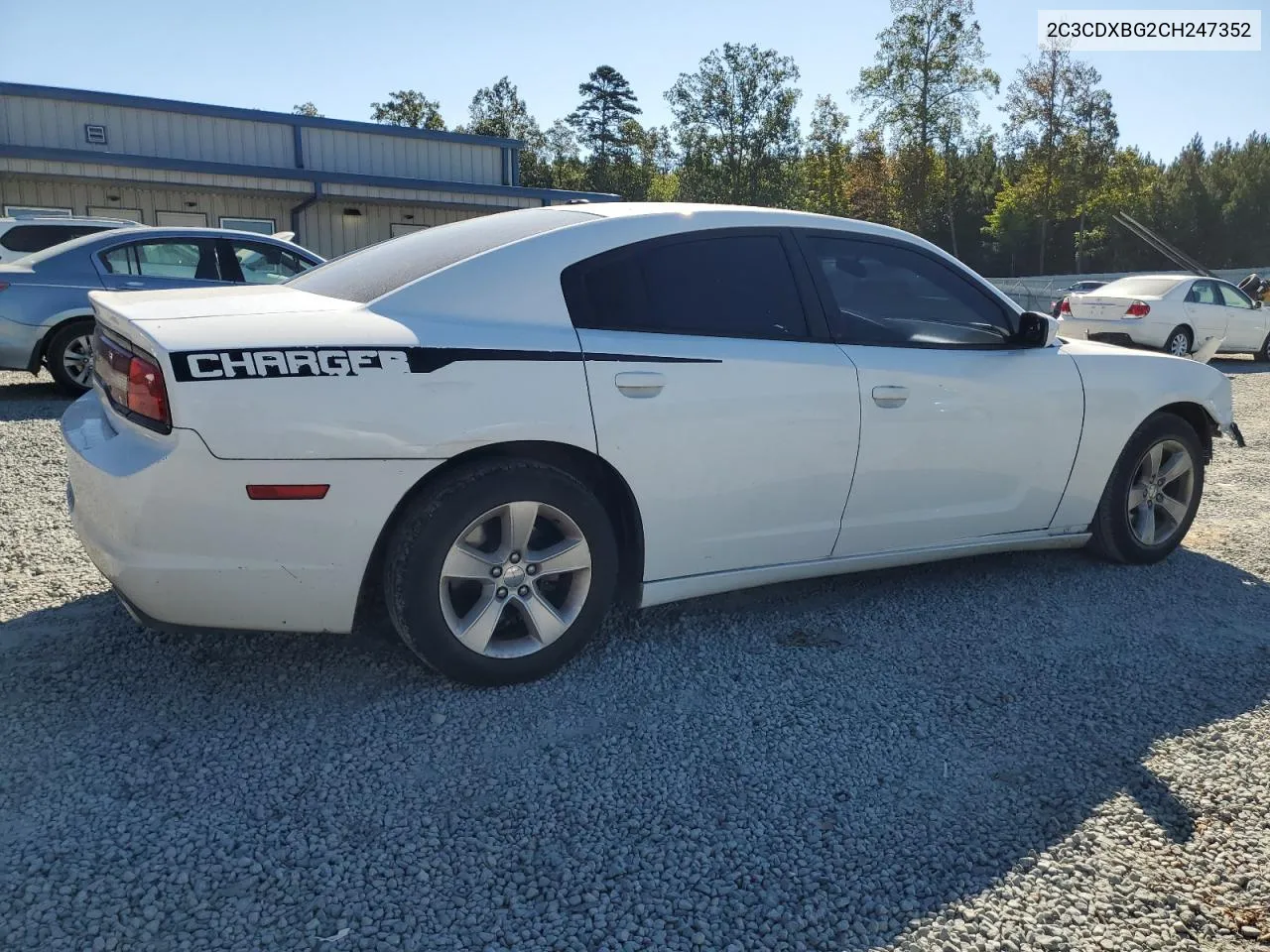 2012 Dodge Charger Se VIN: 2C3CDXBG2CH247352 Lot: 75604674