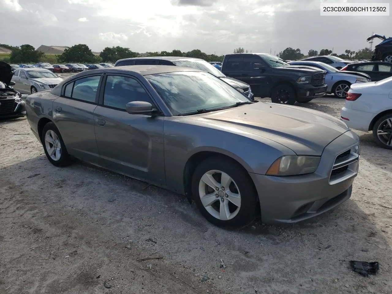 2012 Dodge Charger Se VIN: 2C3CDXBG0CH112502 Lot: 75638814