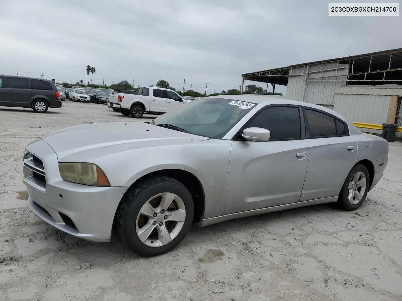 2012 Dodge Charger Se VIN: 2C3CDXBGXCH214700 Lot: 75765464