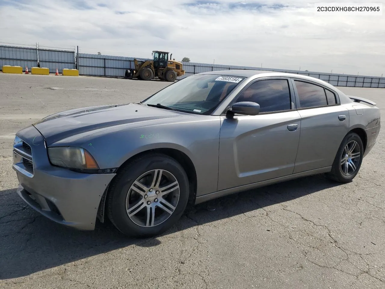 2012 Dodge Charger Sxt VIN: 2C3CDXHG8CH270965 Lot: 75935194