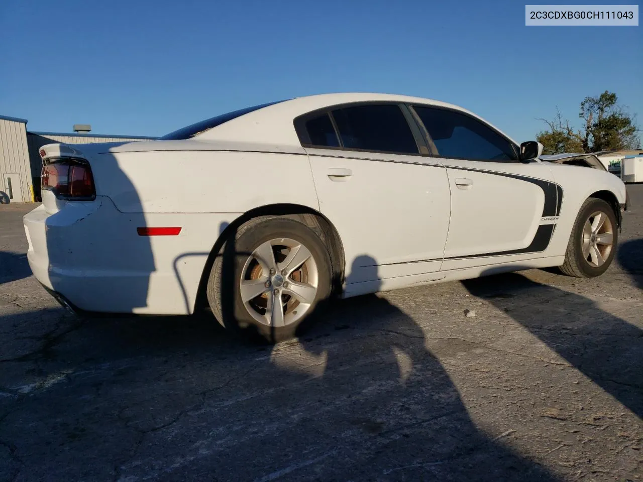 2012 Dodge Charger Se VIN: 2C3CDXBG0CH111043 Lot: 76122714