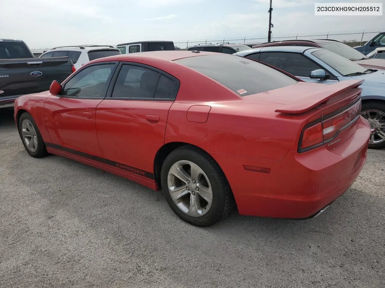 2012 Dodge Charger Sxt VIN: 2C3CDXHG9CH205512 Lot: 76187304